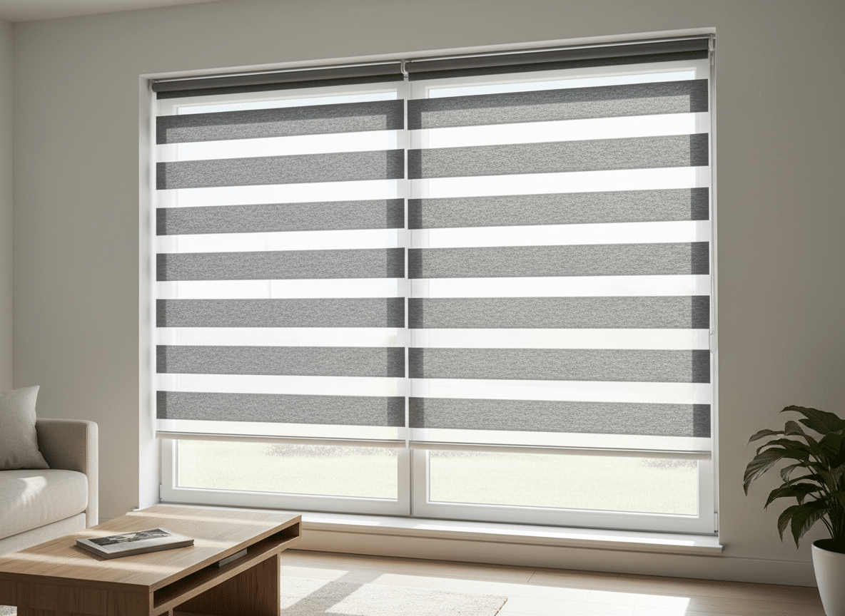 rolgordijn 'in de dag' geplaatst